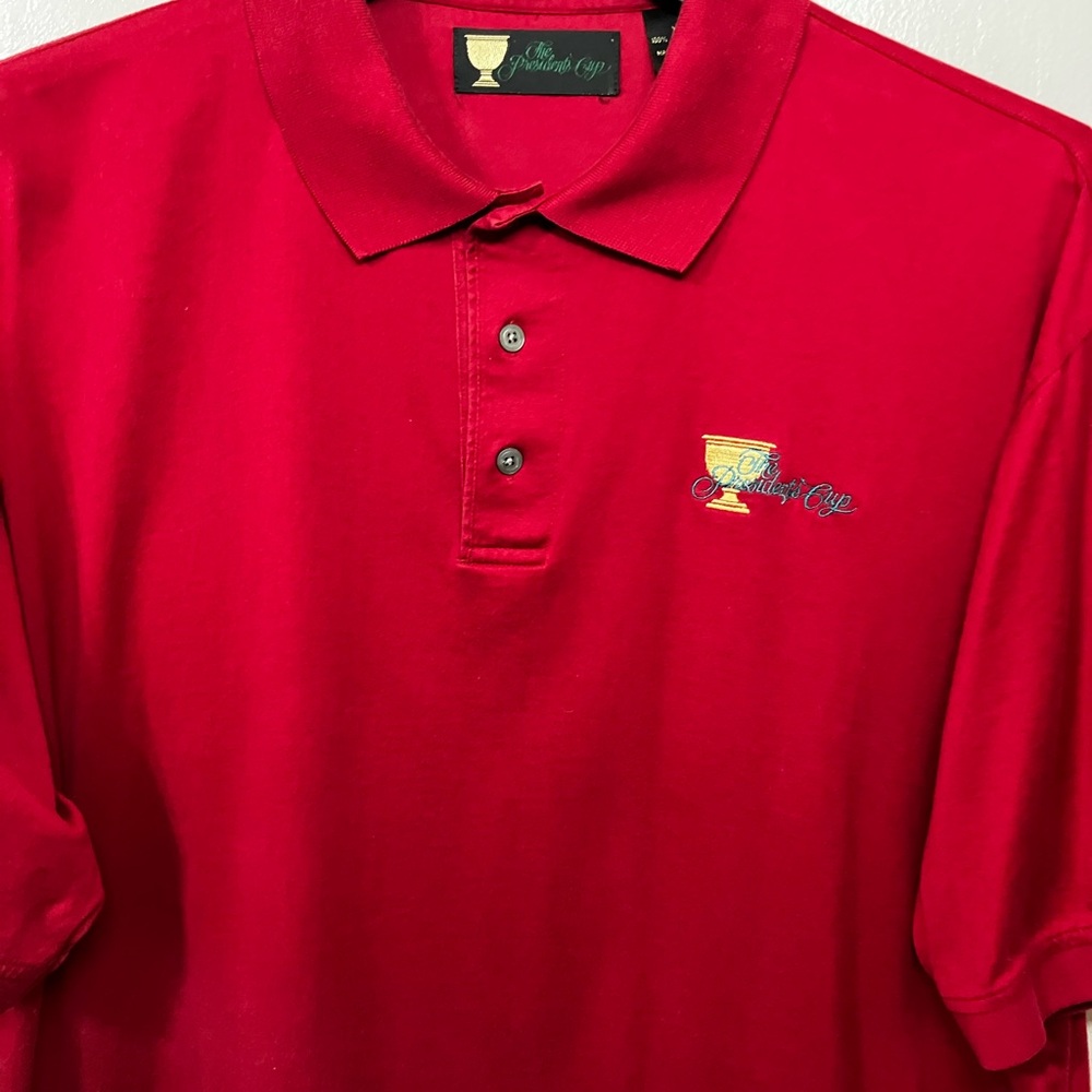 President’s Cup Polo Shirt Men’s XL Burgundy Rare Soft Touch Worn 1X Rare Vtg